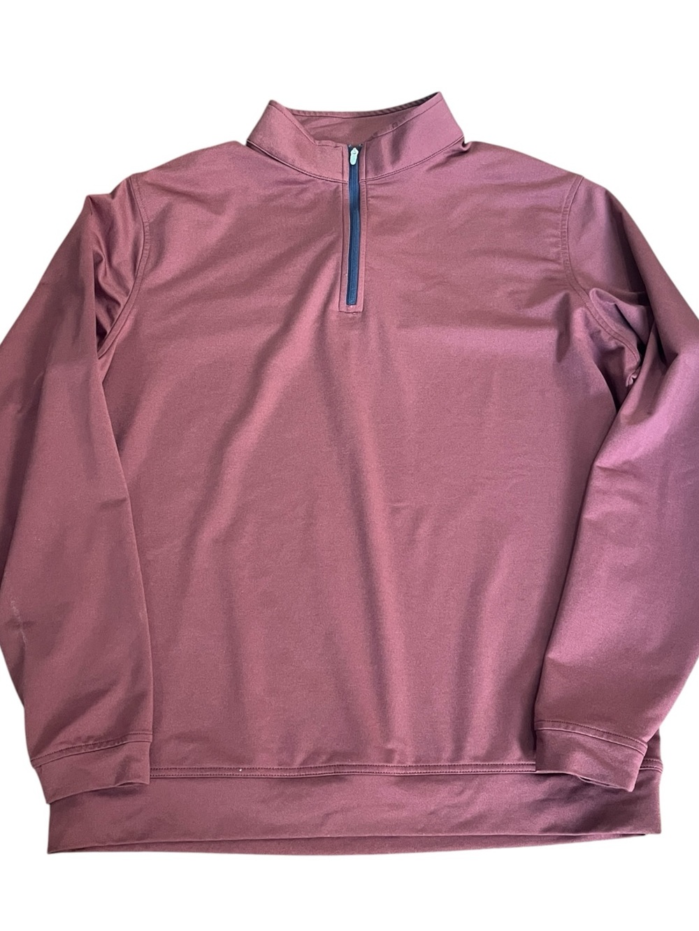 Peter Millar Perth Quarter Zip L Burgundy Mélange Performance Golf Pullover